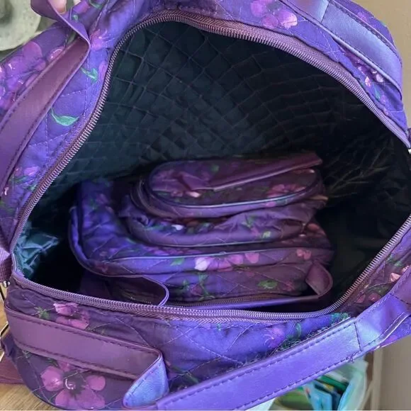 Women Within purple 3-Piece Weekender bag Set - Picture 6 of 11